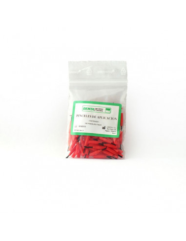 Pinceles Aplicacion Finos Rojos 100U. -