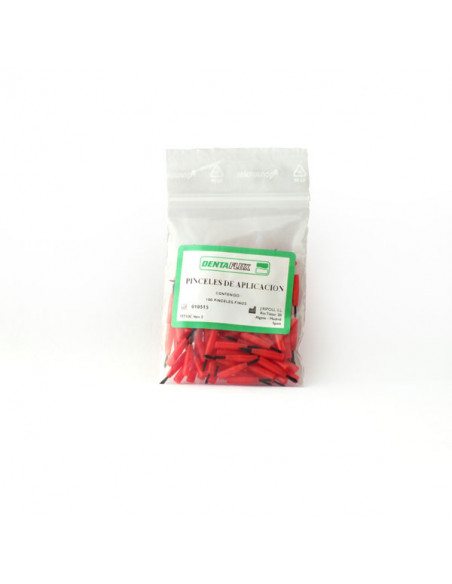 Pinceles Aplicacion Finos Rojos 100U. -