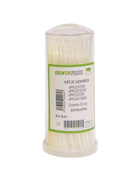 Microaplicadores Extra-Finos Blancos 100U. -
