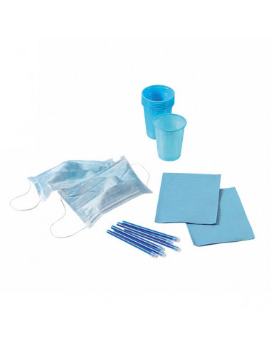 Kit 4 Desechables Celeste 500 Pacientes - EURONDA