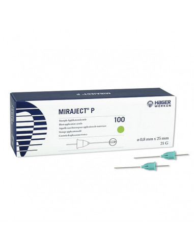 Agujas Miraject P 21G Para Duraphat 25X0.8Mm 100U. - HAGER WERKEN