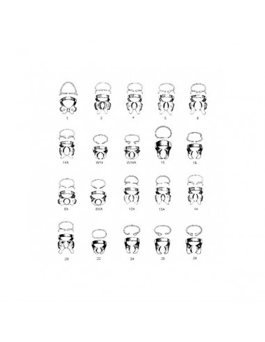 14A Clamp Con Ala - IVORY