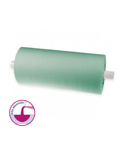 Baberos Pap/Plast.61X53Cm. Verde 80U. - MEDICALINE