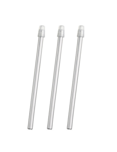 Eyectores de saliva transparentes de 15Cm. 100U. - MEDICALINE