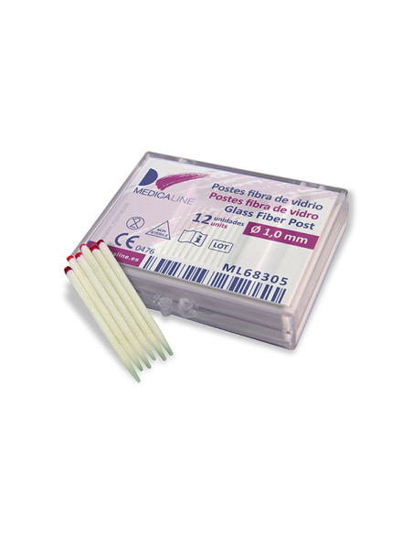 Postes Endo Post Glass 1,0Mm. 12U. - MEDICALINE