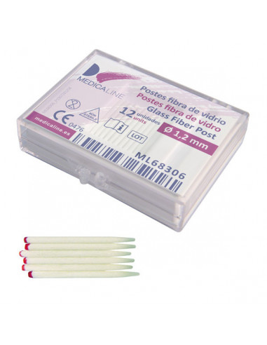 Postes Endo Post Glass 1,2Mm. 12U. - MEDICALINE