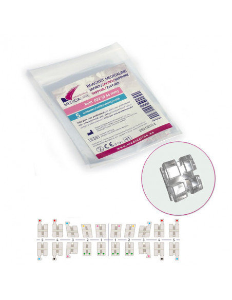 Bracket Medicaline Zafiro Mbt .022 (Reposicion) - MEDICALINE