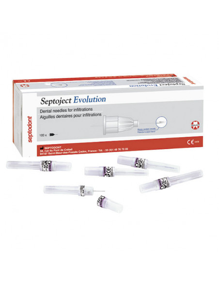 Agujas Septoject Evolution 30G 09 0,3X09Mm 100U. - SEPTODONT