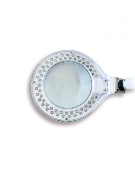 LAMPARA C/LUPA BIFOCAL 3-12 DIOPTRIAS SOBREMESA 60 LEDS 5W