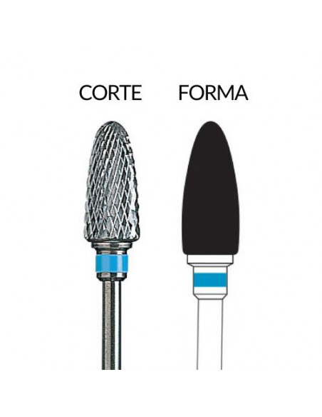 Fresa de tungsteno PM forma de bellota para laboratorio 7210-060 EDENTA