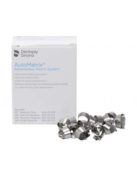 Automatrix: Matrices metálicas reposición caja de 72 Uds. - DENTSPLY SIRONA