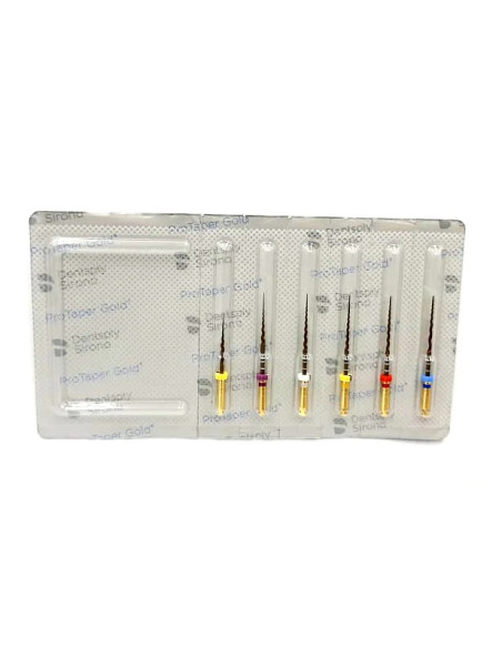 ProTaper Gold: Innovación y Precisión en Instrumentos Endodónticos para una Endodoncia Efectiva  25 mm- MAILLEFER