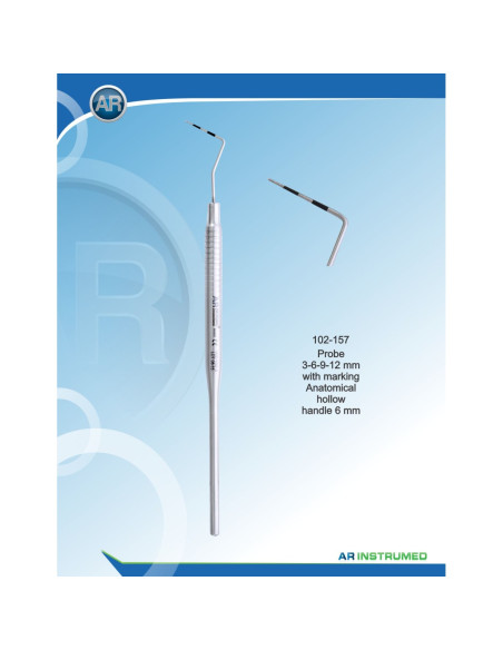 Sonda periodental acero inoxidable