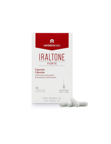 Iraltone Forte Capsulas - Complemento Alimenticio para el Manejo de la Caída Capilar Aguda o Estacional, Sin Color, Estándar, 69