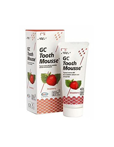 GC Tooth Mousse New Remineralising Sugar Free Dental Topical Creme Strawberry