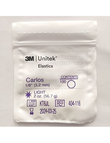 ELASTICO INTRAORAL 2OZ 1/8 CARLOS 3M