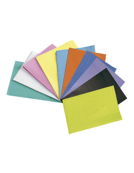 Servilletas baberos Monoart Rosas 500 uds.papel /plastico