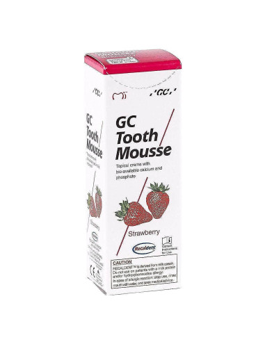 Gc Tooth Mousse Protección Diente Crema Fresa, 1-Pack (1 X 40 G)