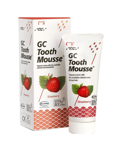 GC Tooth Mousse Pasta de dientes 35 ml de fresa, Pack de 2 (2x 35ml)