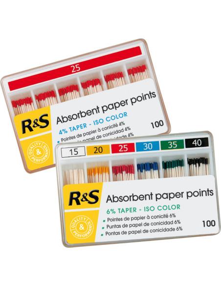 Puntas de papel R&S endodoncia Nº15.04