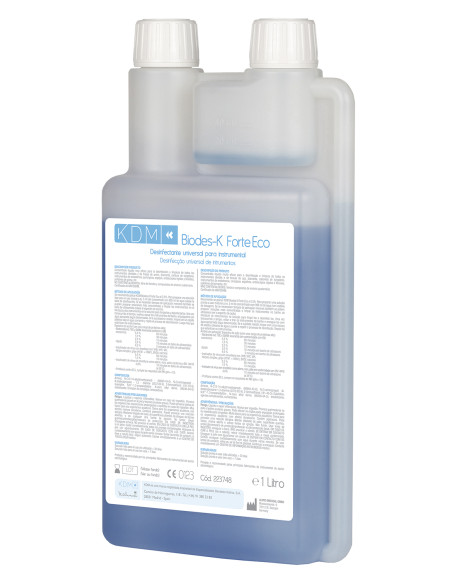 BIODES-K FORTE ECO KDM 0,5% doble dosis 1 lt.:Desinfección fresas
