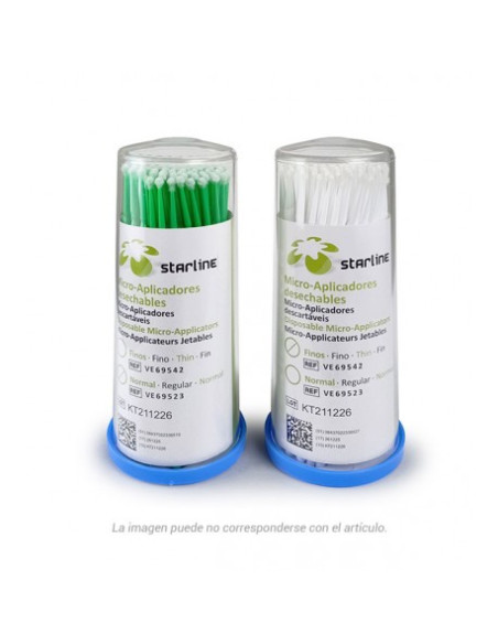 Aplicadores Starline en bolitas FINO Cx100uds.