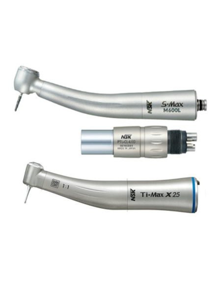 Kit Superior Rotatorio NSK - Turbina Ti-Max Z990L + Acoplamiento PTL-CL-LED + Contra-Ángulo Ti-Max X25L