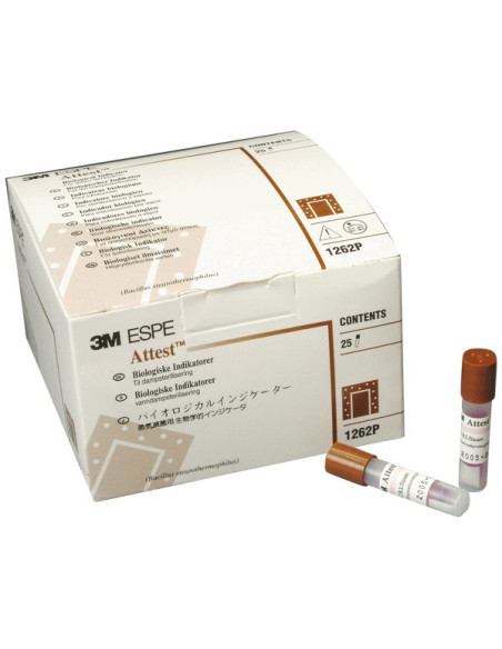 Attest Indicador Biológico 3M para Autoclaves 25U. 1262P - 3M ESPE