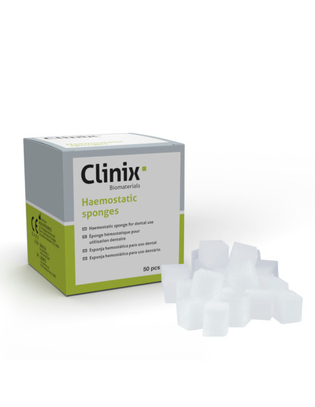 Esponjas Hemostáticas Clinix (50 uds.) – Absorbibles y estériles