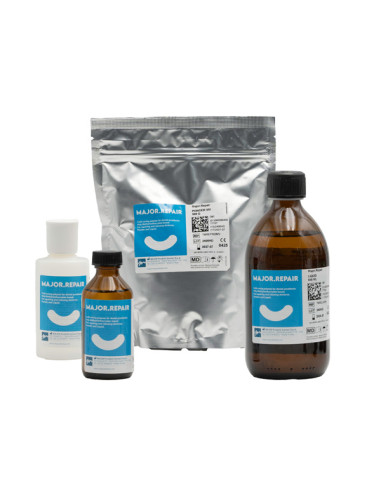 Major Repair Kit Completo Standard Set: Resina para Reparación de Prótesis Dentales
