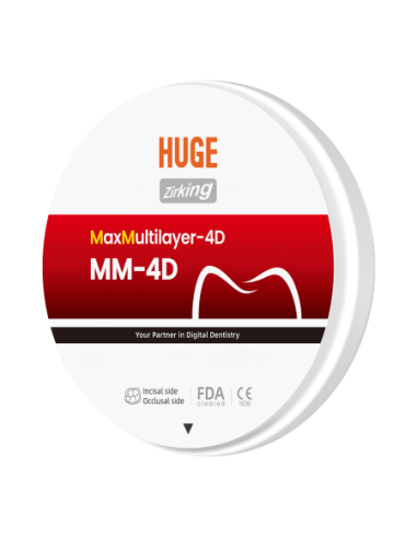 Disco de Zirconio Multicapa MM-4D Max Multilayer Ø98 mm para CAD CAM