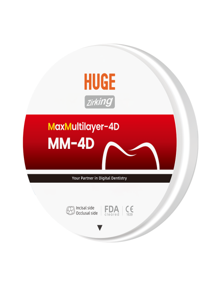 Disco de Zirconio Multicapa MM-4D Max Multilayer Ø98 mm para CAD CAM