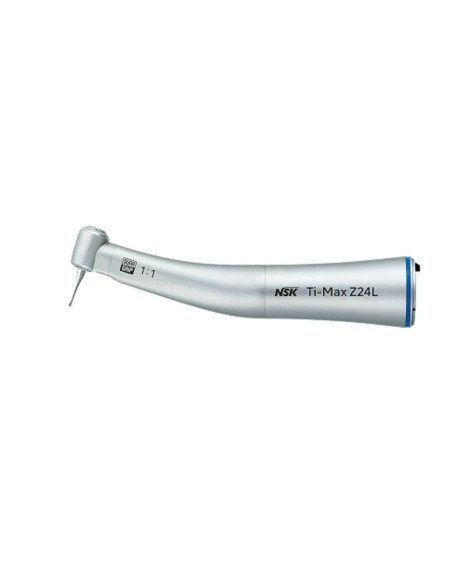NSK Ti-Max Z24L Contra Ángulo 1:1 con Luz — Titanio DURAGRIP con fibra óptica y sistema de cabezal limpio