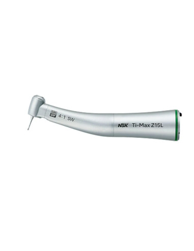 NSK Ti-Max Z15L Contra Ángulo Reductor 4:1 con Luz — Titanio DURAGRIP para endodoncia y profilaxis motorizada