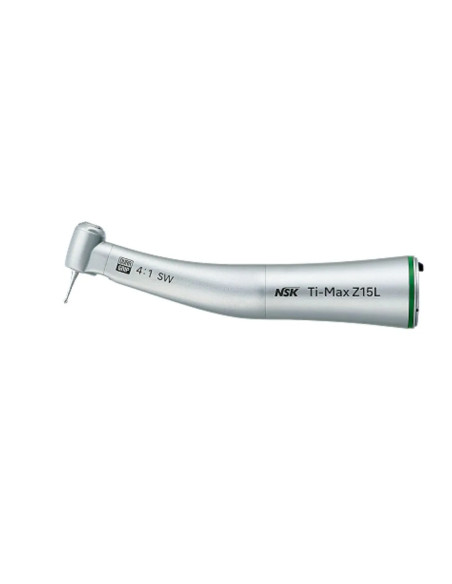 NSK Ti-Max Z15L Contra Ángulo Reductor 4:1 con Luz — Titanio DURAGRIP para endodoncia y profilaxis motorizada