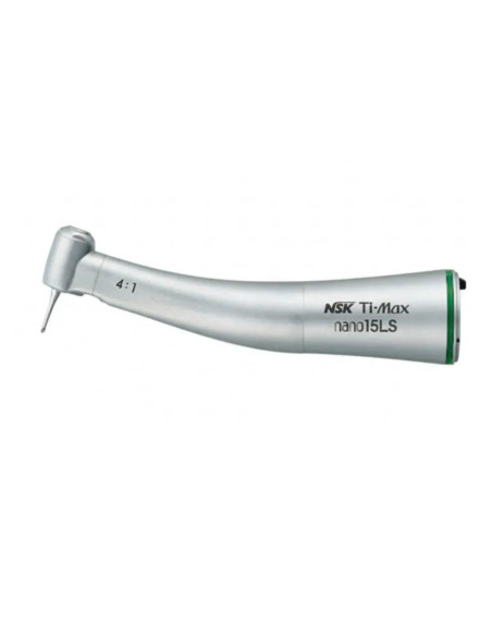 NSK Ti-Max Nano 15LS Contra Ángulo Reductor 4:1 con Luz — Cabezal ultra mini para endodoncia y cirugía menor