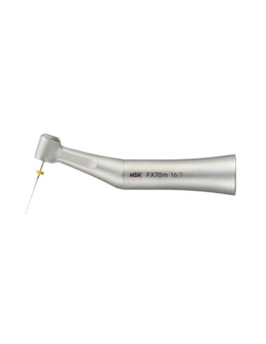 NSK FX70m Contra Ángulo Reductor 16:1 para Endodoncia — Acero inoxidable para limas manuales con torsión 60°