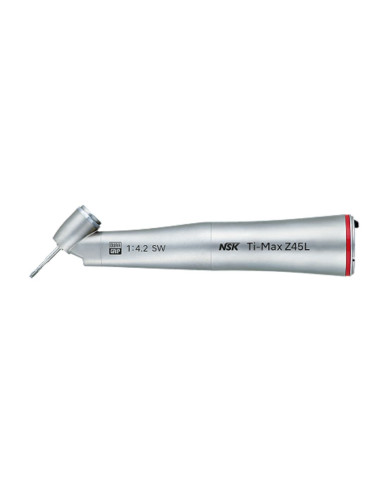 NSK Ti-Max Z45L Contra Ángulo Multiplicador 1:4,2 a 45° — Titanio, spray doble modo