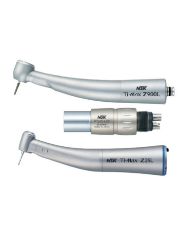 NSK Kit Premium Plus — Turbina Ti-Max Z990L + Acoplamiento PTL-CL-LED + Contra Ángulo Ti-Max Z25L