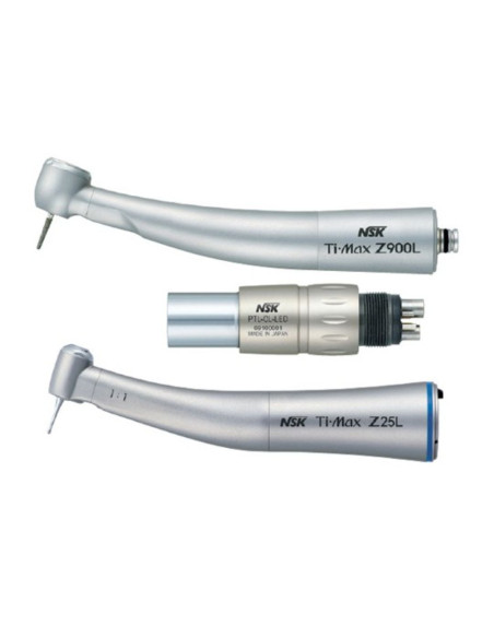 NSK Kit Premium Plus — Turbina Ti-Max Z990L + Acoplamiento PTL-CL-LED + Contra Ángulo Ti-Max Z25L