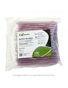 Eyectores de Saliva Transparentes Starline 15 cm – 100 uds.