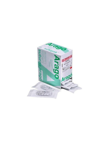 Sutura Supramid Negra Aragó no absorbible de poliamida para cirugía dental
