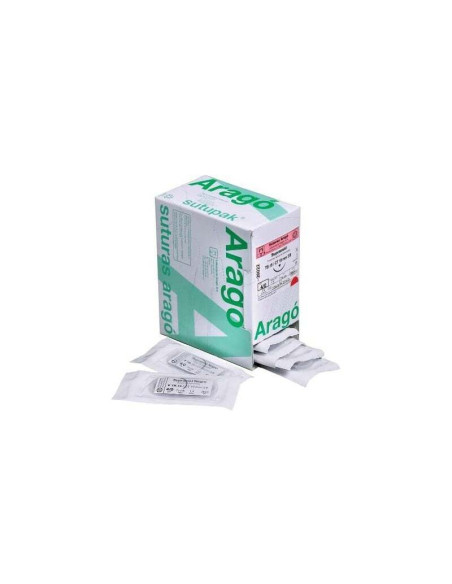 Sutura Supramid Negra Aragó no absorbible de poliamida para cirugía dental