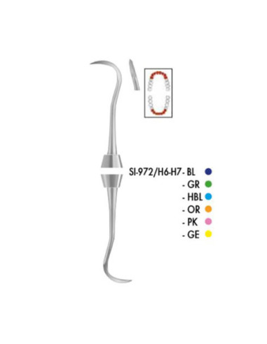 Instrumental dental 972 h6 h7 Raspador - Carl Martin
