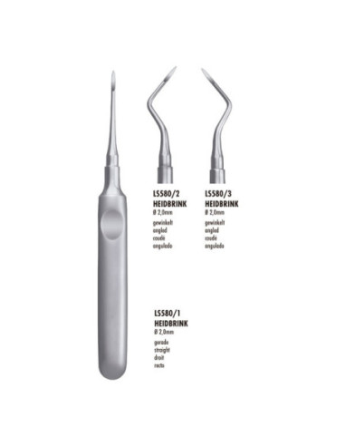 Instrumental dental Ls580 2 Botador Fragm heidbrink Liquid Steel - Carl Martin