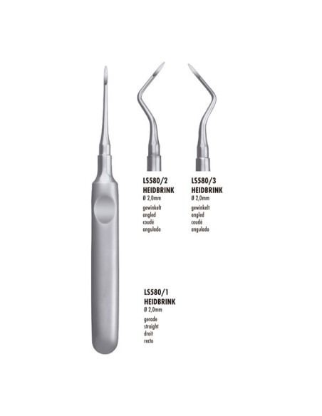 Instrumental dental Ls580 2 Botador Fragm heidbrink Liquid Steel - Carl Martin