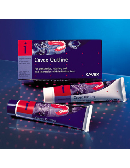 Material de impresión dental OUTLINE PASTA ZINQUENOL S EUGEN 140+65gr para Impresión Dental - Cavex