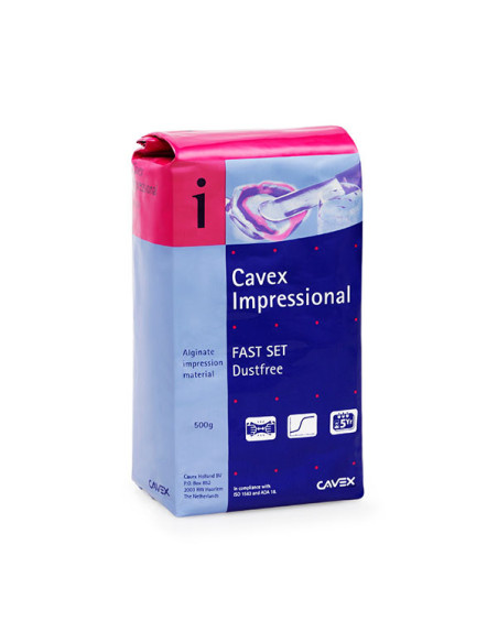 Material de impresión dental IMPRESSIONAL FAST 500gr para Ortodoncia - Cavex