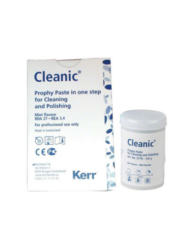 Pulidor dental 3310 CLEANIC C FLUOR REP 200gr (antes 3110) para Profilaxis Dental - Hawe-neos