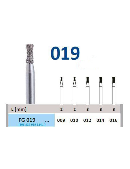 Fresa dental 019 009 FG Diamante - Horico
